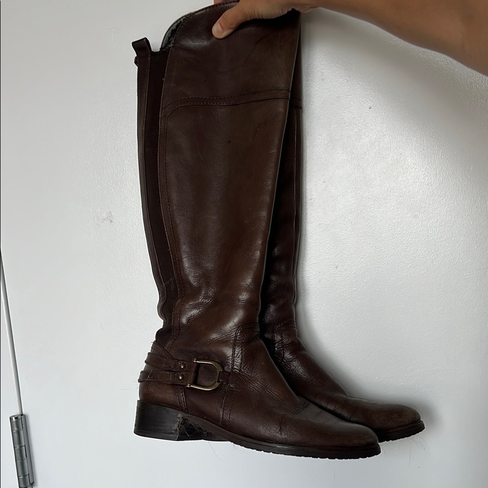 Audrey Brooke Dark Brown Heeled Boots